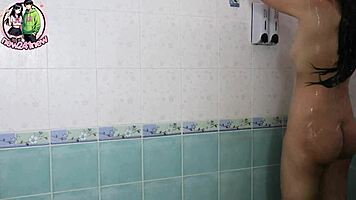 High school student washes her pussy after husband's complaint
