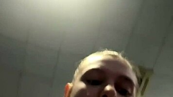 Risky Gym Toilet Fuck Tempts Her Dripping Pussy