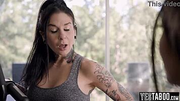Nerdy Lesbian Teen Seduces And Fucks Milf's Girlfriend