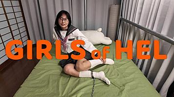 cutie schoolgirl in socks takes huge cock up ass!!