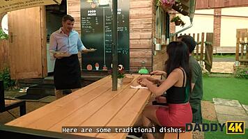 risky outdoor pounding with older guy turns intense