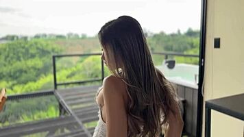 beautiful colombian teen nath gomez rides big cock with ass shaking worship