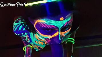 man i fucked that wild slim brunette girl next door under the uv lights she screamed loud