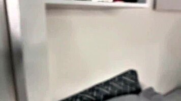brazilian 18yo redhead skinny takes anal creampie tight ass fishnets small tits pounding