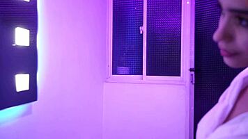 Yaira strips sexy through house teasing tits and ass