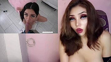 Hot latina with big natural tits orgasms hard