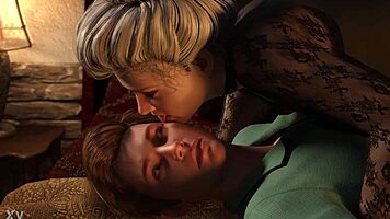 freaky milf fingers and dominates young stud in intense masturbation domination game