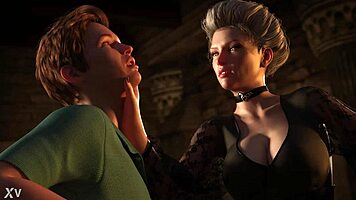 freaky milf fingers and dominates young stud in intense masturbation domination game