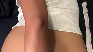 gorgeous 18yo thai petite creampied deep by massive white cock