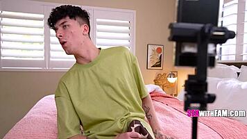 Phoebe Kalib Petite Asian Caught Sucking Cock POV