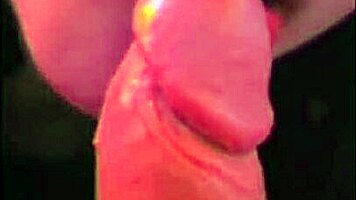check out this close-up sloppy blowjob from a big tits wife tease