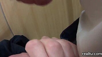 Watch this 😈 luscious Czech babe get teased stripping in hypermarket then hardcore POV nailed!