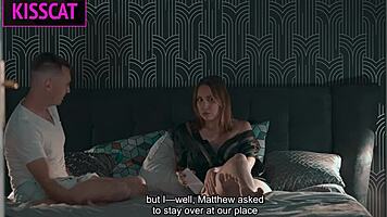 Hot Milf Gets Passionate Fuck Sharing Bed with Stepson in Intense Bedroom Action