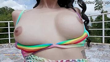 Cute Maily Presly DAPs three studs drinks piss swallows gapes