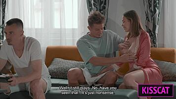 Hot Milf Gets Passionate Fuck Sharing Bed with Stepson in Intense Bedroom Action