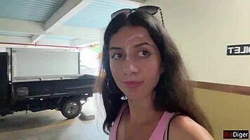 cumwalk after public supermarket facial blowjob 😍💦