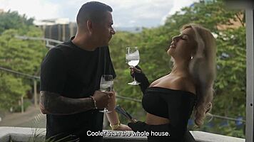 Colombian Big Tits Naty Fucks Stranger Thick Cock