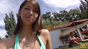 Hunt4k Hunter MEETS Beach Girl for WILD ANAL SEX!