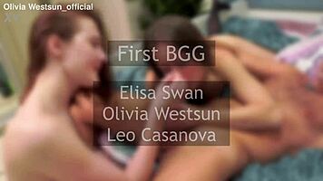 elisa swan takes huge dick first time in bgg threesome