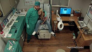 hope harper faces brutal lesbian torment in fetish clinic