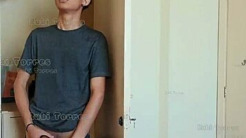 caught him sniffing panties so i slammed my wet pussy on his cock