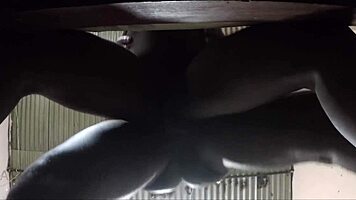 Pussy flooded with thick milk creampie homemade