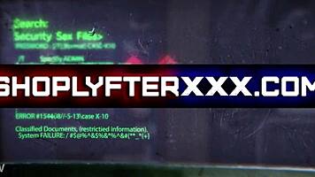 Young Dark-Haired Suspect Vienna Black Faces Intense Shoplyfter Interrogation