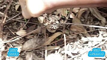 best outdoor ebony anal creampie huge cock twice public risk