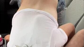 imagine that wet t-shirt hooker slurping cum nonstop in the backseat