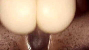 he thrusts his massive cock deep into fresh toy pussy