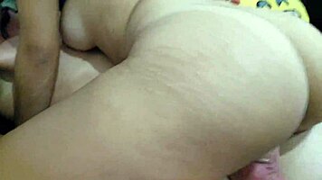 Curvy latina sneaks passionate bed romp with friend