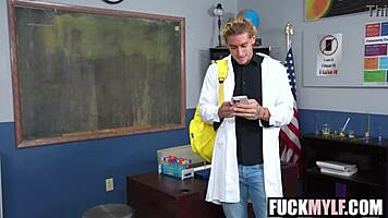 abi james mixes cum fluids with chemistry teacher giovanni