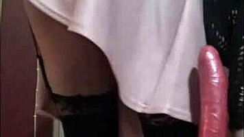 Bisexual Crossdresser Mark Wright Fucks Dildo Then Sucks Ass To Mouth Clean 😈🍆