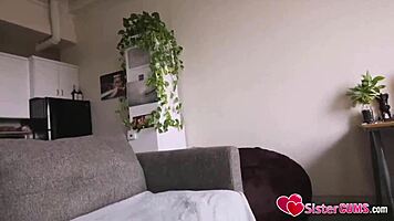 in the bathroom i seduce my bro sucking his milky cock till he cums hard