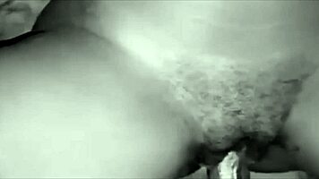 hairy pussy milks massive cock for explosive close-up cumshot