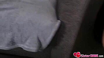 in the bathroom i seduce my bro sucking his milky cock till he cums hard