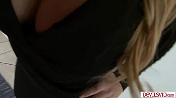 Big tit milf delivers sloppy titjobs then fucks stud doggystyle
