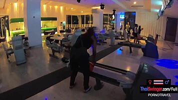 Amateur Thai Teen Sucks Monster Cock After Bowling Game