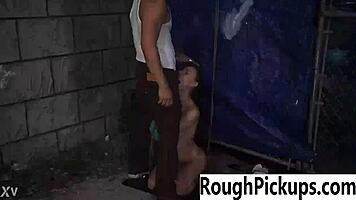 Teen Pounded Rough in Wild Pickup Fuck!