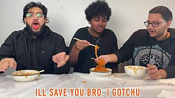 three sexy amateurs surrender to hardcore asian railing