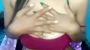 girl fingers herself until she squirts in erotic indian moment