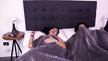 sharing hotel bed with huge-ass latina bombshell!