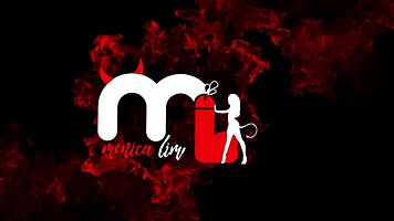 mónica lima's first double penetration swing filmed