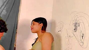 Uttaran20's homemade threesome heats up the room with wild pounding.