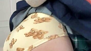 harsh private spanking leaves redhead begging