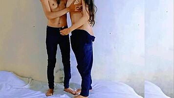 indian college babe loses virginity to boyfriend romantic fuck