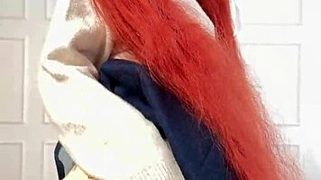 harsh private spanking leaves redhead begging