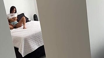 Neighbor spies my masturbation and sparks total horny frenzy