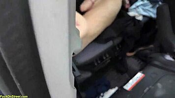 sweet teen swaps license for rough backseat anal thrill