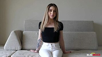 hey this virgin cutie does her first cash casting interview ever 😲💸